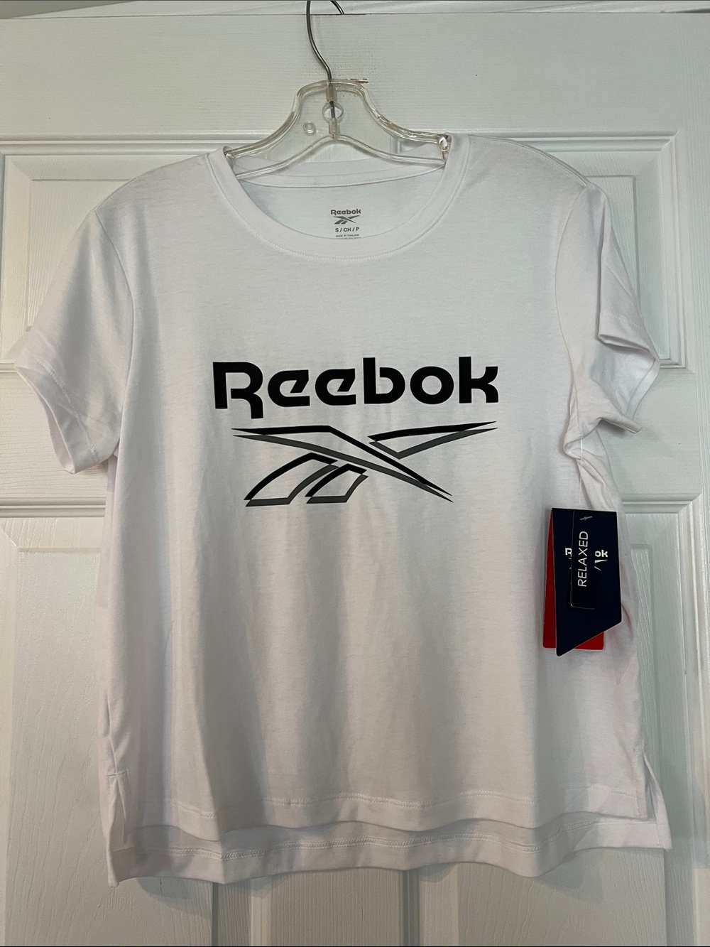 Reebok White Tee with Black Logo